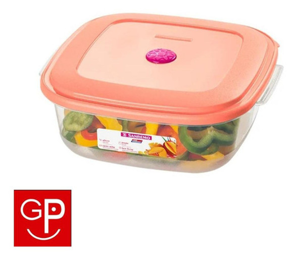 Pote Cuadrado Pequeño Vac Freezer 480ml San Remo U R U 1 Pote Cuadrado Pequeño Vac Freezer 480ml San Remo U R U 1