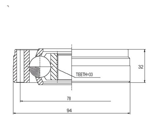 Junta Homocinética Lado Caja Vw Gacel Gol Saveiro Senda 1