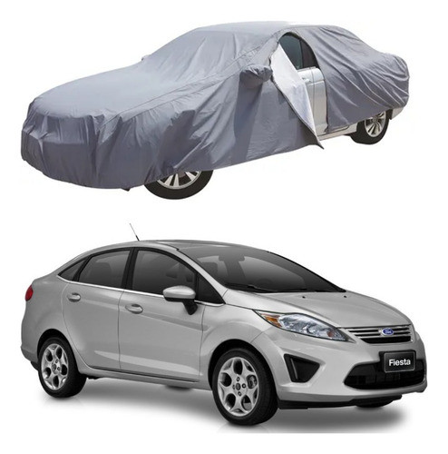 Cubre Auto Fiesta Kinetic C/baúl, Impermeable Tricapa 0