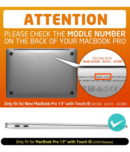 Funda Protectora Supcase, Compatible Con Macbook Pro 13 1