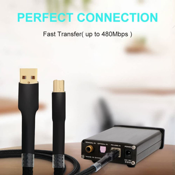 Monosaudio Cable Usb De Cobre 4n 99,998% Ofc, Cable De Trans 1