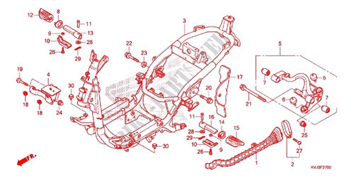 Caño Posapie Acompañante Derecho Elite 125 2014 0