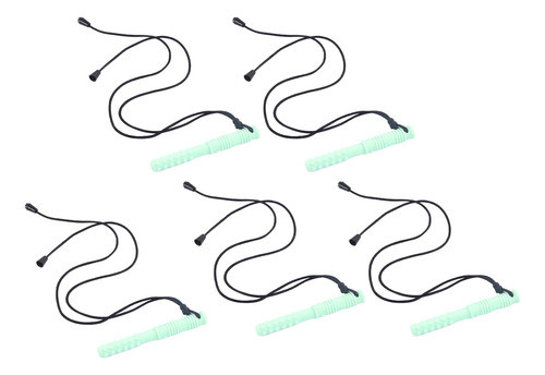 Colar Baby Chew, 5 Peças, Estiloso, De Qualidade Alimentar, 0