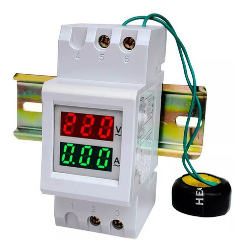 Voltimetro Amperimetro Alterna Ac Riel Din Electroimporta 0
