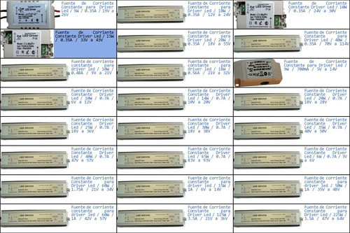 Driver Para Leds Cc 15w 350ma 33v A 43v-p 1