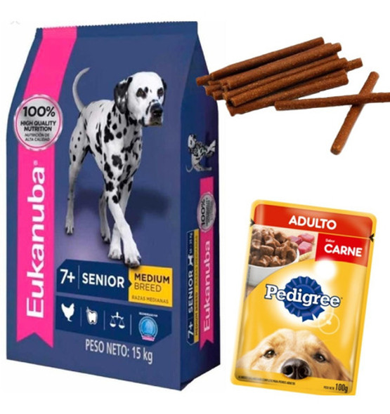Eukanuba Senior Razas Medias 15 Kg Con Regalo 0