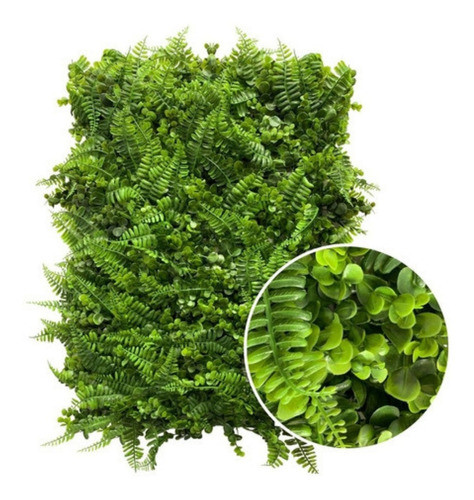 Kit 10 Placas Samambaia E Eucalipto Jardim Vertical Luxo 0