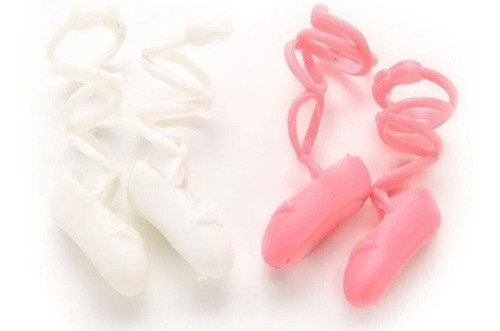 2 Pares De Zapatillas De Ballet Para Barbie 0