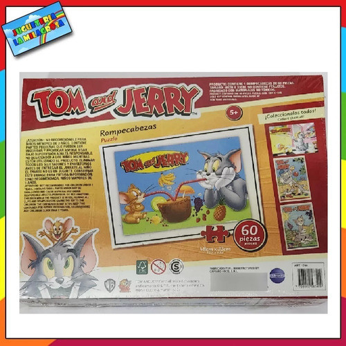 Rompecabezas 60 Piezas Tom Y Jerry Tomando Coctel Niño 1740 1