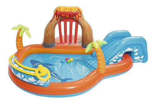 Pelotero Pileta Inflable Aventura En La Isla Infantil Bebes 1