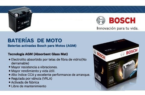 Bateria Bosch Ytx 7a Bs = Ytx 7a Rx Scooter 125 Gel Motos 1