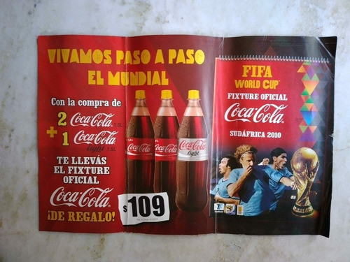Cartel, Poster Coca Cola,mundial Sudafrica 2010 0