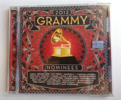 Adele Bruno Mars Foo Fighters Skrilex Grammy 2012 Cd / Kktus 0