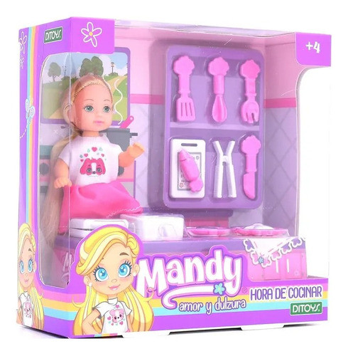 Muñeca Mandy Hora De Cocinar +accesori Ditoys Sharif Express 0