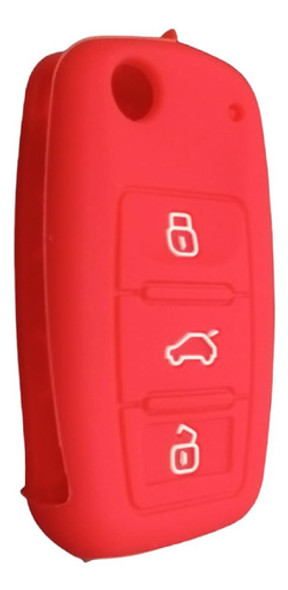 Cubre Llave De Silicona Vw Gli Vento - Golf Red 0