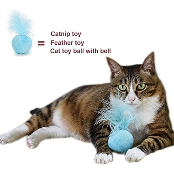 Petjollies Interactive Catnip Cat Toys Ball Plush Cat Toy Co 1