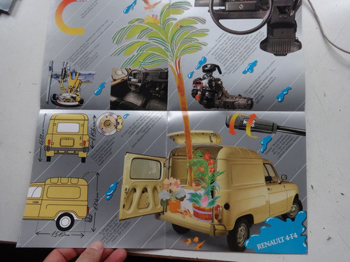 Folleto Antiguo Renault 4 4f R4 Camion  No Catalogo 0