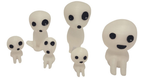 Figuras Kodamas Anime Ghibli Espiritu Del Bosque X 6 Japon 1