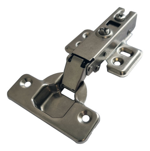 Kit 2 Dobradiça Reta Para Moveis Com Pistão Amortecedor 35mm 1