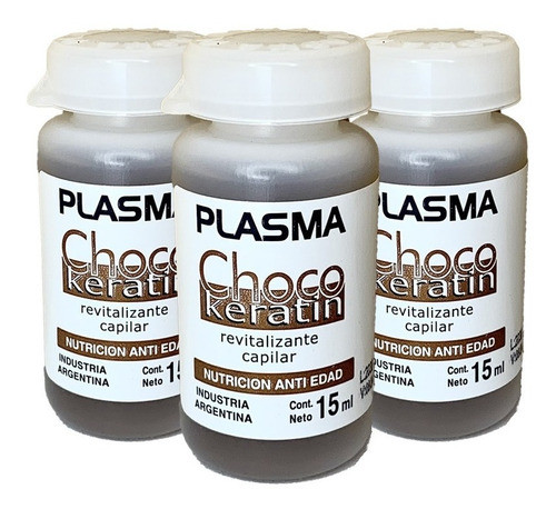 Ampolla Choco Keratin Plasma 15ml X3u 0