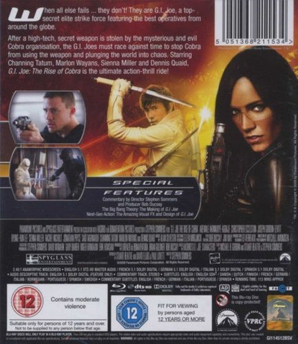 Blu-ray G.i. Joe - A Origem De Cobra - Importado & Lacrado 1