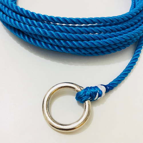 Laço Americano Torcido 15metros  Corda Azul 10mm Boi Cavalo 1