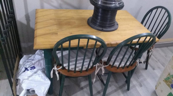 Mesa De Comedor C/4 Sillas Estilo Campo (1.22x0.76) 0