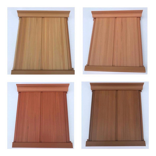 Forro Pvc Mogno Escuro Rajado ( 1,00m² ) 0