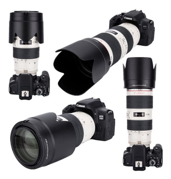Parasol Reversible Lente Jjc Para Canon Ef 70-200 Mm Y Mas 1 Parasol Reversible Lente Jjc Para Canon Ef 70-200 Mm Y Mas 1