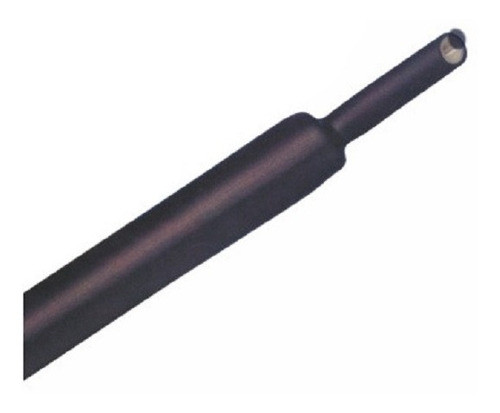 Tubo Termocontraible 6mm Negro X 1m. 0