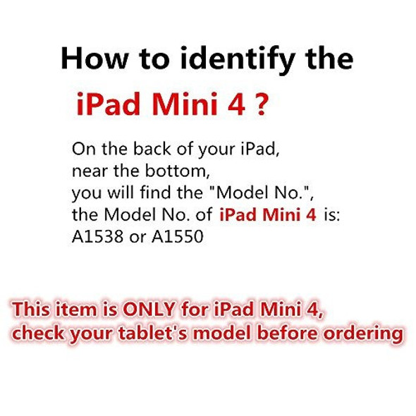 Boriyuan Slim iPad Mini 4 Funda Con Teclado De Aluminio Inal 1
