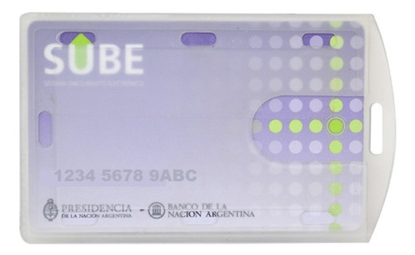 Porta Tarjeta Identificación Sube Card Pack X70 Villa Crespo 0