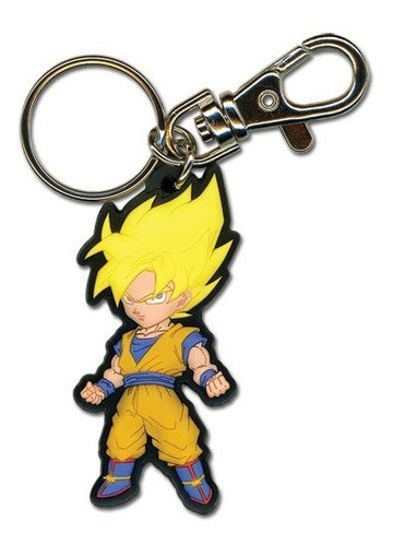 Gran Llavero Del Pvc Del Goku Ss Del Goku Del Entretenimient 0