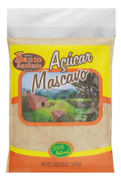 Açúcar Mascavo Santo Antônio Pacote 500g 0