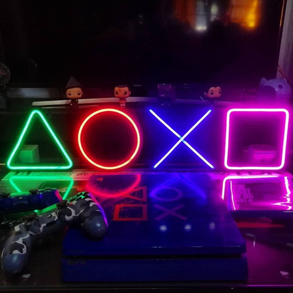 Cartel Mando Play En Neón Led Deco  / Personalizados/ Figura 1