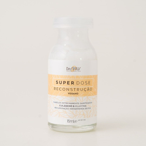 Ampola Super Dose Reconstrução 15ml De Sirius 0