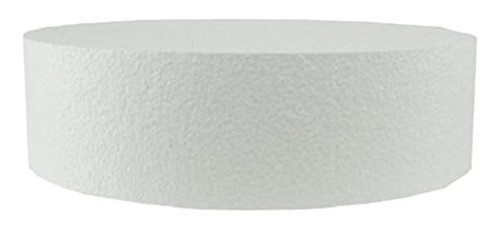 Oasis Supply Dummy Round Cake, 12  X 3 , Blanco 1