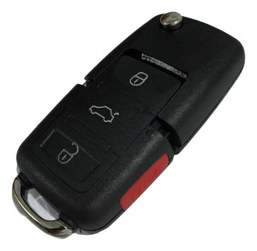 Carcasa Navaja + Llave 3+1 Botones Hu66 Keyfad Vw00010 0