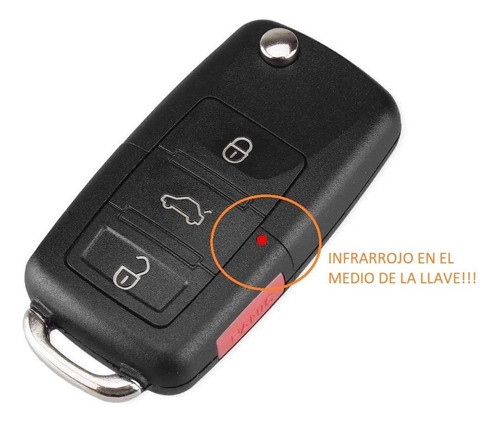 Carcasa Navaja + Llave 3+1 Botones Hu66 Keyfad Vw00010 1