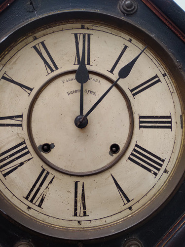 Reloj Antiguo De Pared, De Ferrocarril Sin Funcionar 1