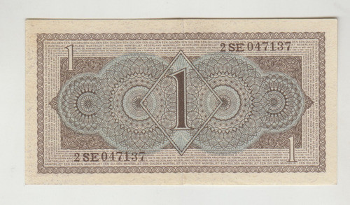 Billete Holanda 1 Gulden Año 1949 Excelente 1