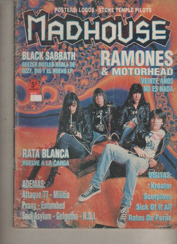 Revista Madhouse * Ramones - Ataque B. Sabbat - Nº 41 - 1994 0