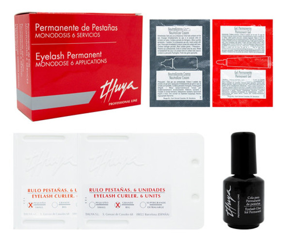 Kit Thuya Permanente De Pestañas Monodosis Combo 6 Servicios 0