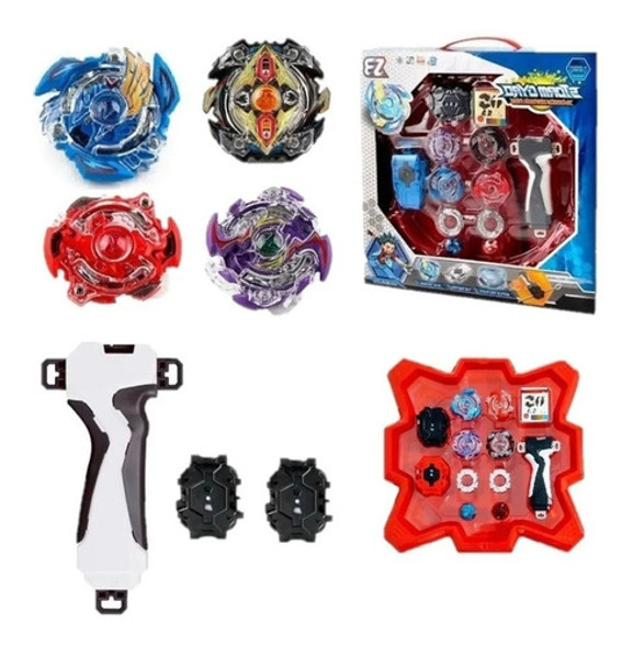 Arena Beyblade Tornado Gyro 2 Beyblade 2 Lançador 4troca Nov 0