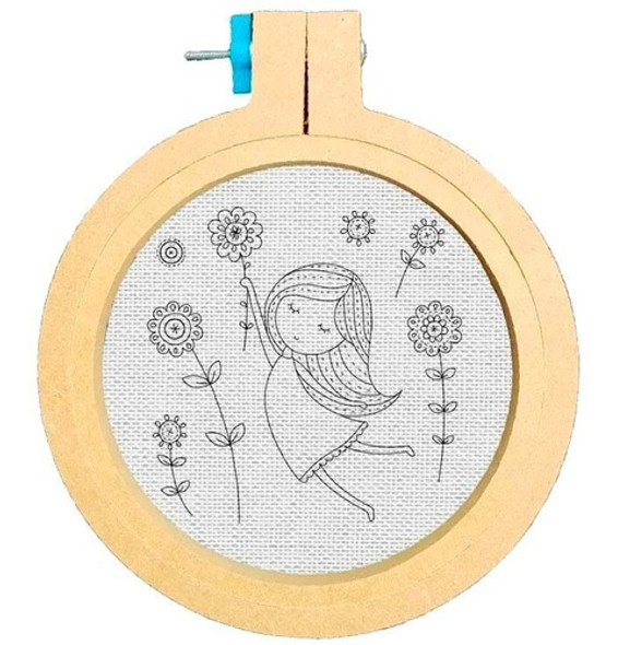 8 Telas Lista Para Bordar 34 X 26 Cm ¡diseños !! Nena2 1