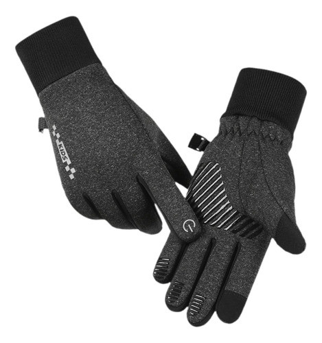 Luvas De Inverno Para Crianças Luvas De Esqui Gg Cinza 0