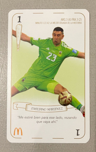 Cartas Mcdonalds Selección Argentina Panini (24 Cartas) 0