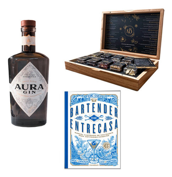 Kit Botanicos Gin Kaia + Aura Gin +  Guia Bartender En Casa 0 Kit Botanicos Gin Kaia + Aura Gin +  Guia Bartender En Casa 0