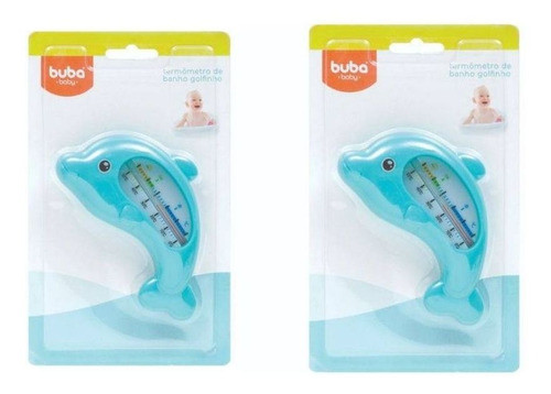 Termômetro De Banho Bebe Segurança Banheira Higiene Kit C/ 2 0