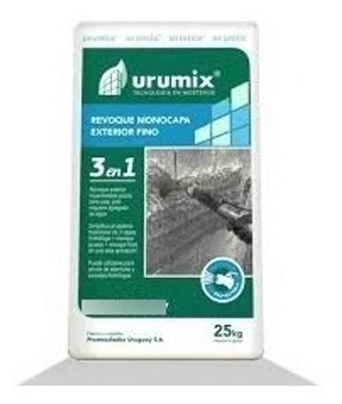 Revoque Monocapa Exterior Fino 3 En 1 Urumix Manual 1